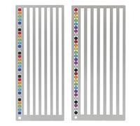 Confezione da 2 righelli in acciaio inossidabile per trapano quadrato e rotondo, accessori Diamond Art Club Strumento per raddrizzare i diamanti, dimensioni piccole