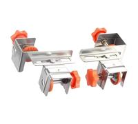 Confezione da 2 robuste clip frontali per cassetti in acciaio inox, per installazione sicura dell'armadio, accessori per montaggio laterale e cassetto frontale