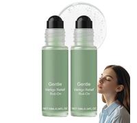 Confezione da 2 roll-on anti-vertigini ad azione rapida per alleviare le vertigini, oli essenziali naturali per vertigini, delicati sulla pelle sensibile, comfort del movimento, si applicano su tempie