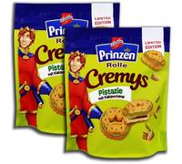 Confezione da 2 rotoli da 172 pasticcini con ripieno di crema al pistacchio e crema di cacao