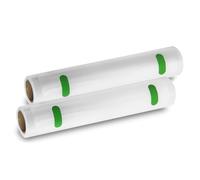 Confezione da 2 rotoli da 6 m Cecotec per macchina sottovuoto - Temperatura regolabile - Larghezza 20 cm - Trasparente