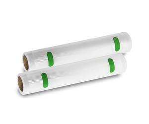 Confezione da 2 rotoli da 6 m Cecotec per macchina sottovuoto - Temperatura regolabile - Larghezza 20 cm - Trasparente