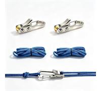 Confezione da 2 rulli e 2 corde di serraggio tendicinghia retrattili | Facile da tirare e rilasciare fibbia Paracord strumento di regolazione Cinch lavoro senza nodi per campeggio telone Guy Line