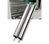 Confezione da 2 rulli trasportatori resistenti in acciaio inossidabile, diametro 5,1 cm/5,8 cm x lunghezza 9,9-99,8 cm, ideali per logistica di magazzino e movimentazione dei materiali (diametro 50 mm