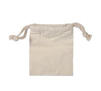 Confezione da 2 Sacchetti con Cordino in Cotone, Sacchetto di Stoffa per Sacchi da Sacco di Stoccaggio in Cotone Normale per Uso Domestic(10 * 12cm)