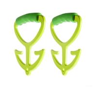 Confezione da 2 sacchetti della spesa con manici resistenti che supportano 36,3 kg, realizzati in ABS leggero per un comodo e comodo trasporto della borsa