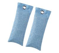 Confezione da 2 sacchetti di deodorizzazione riutilizzabili per scarpe sportive in pelle e da viaggio essenziali in bambù carbone per auto e armadio