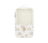 Confezione da 2 Sacchetti Organizer per Neonati, Ideali da Appendere, con Simpatici Coniglietti e Orsetti, in Rete, riutilizzabili e Lavabili, o in Tessuto per Neonati. (A, 29x17.5x5cm)