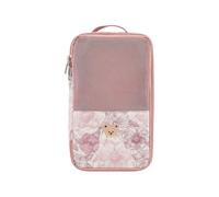 Confezione da 2 Sacchetti Organizer per Neonati, Ideali da Appendere, con Simpatici Coniglietti e Orsetti, in Rete, riutilizzabili e Lavabili, o in Tessuto per Neonati. (B, 29x17.5x5cm)