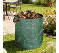 Confezione da 2 sacchetti pieghevoli per rifiuti da giardino, riutilizzabili, resistenti, con manici, per la cura del prato e il campeggio