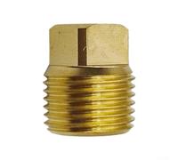 Confezione da 2 scarichi in ottone per scafo da 3/4", filettatura conica resistente alle perdite, per barche, transom, ponte, imbarcazioni, sistemi di drenaggio per imbarcazioni marine, compatte, 12 x