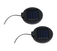 Confezione da 2 scatole di batterie per luci solari con pali di ricambio, parti di ricambio per lampada solare da esterno e supporto per batteria per lampada solare per lanterna da giardino