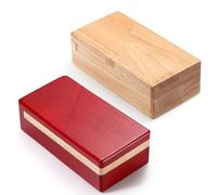 Confezione da 2 scatole di puzzle con apertura segreta misteriosa impossibile, gioco magico in legno 3D, giocattolo rompicapo con scomparto segreto, per adolescenti e adulti, bomboniere, compleanno, 2