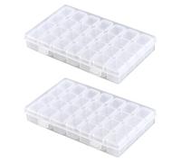 Confezione Da 2 Scatole Portaoggetti Con 28 Scomparti, Scatola Portaoggetti Per Pittura Con Diamanti, Scatola Portaoggetti Per Gioielli, Contenitore Per Perline Sfuse