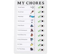 Confezione da 2 schede di cose da fare per bambini, riutilizzabili, con cursore, pianificazione della demenza, lavagne promemoria portatili per bambini, adulti, pianificazione e promemoria per