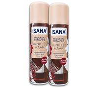 Confezione da 2 shampoo a secco ISANA per capelli scuri, 2 x 200 ml