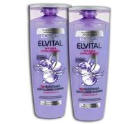Confezione da 2 shampoo idratante L'Oréal Paris Elvital XL Hydra Hyaluronic 72H, 2 x 400 ml