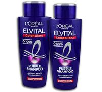 Confezione da 2 shampoo Loreal Elvital Color Shine Purple Shampoo Anti Giallo 2 x 200 ml