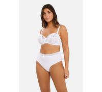 Confezione da 2 slip alti Invisible in cotone Bianco 54/56 (IT) - 50/52 (FR) Tinta unita