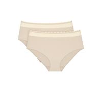 Confezione da 2 slip medi FEEL OF MODAL Beige M Tinta unita