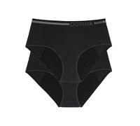 Confezione da 2 slip mestruali in cotone bio Eco Moon Nero S Tinta unita