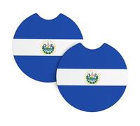 Confezione da 2 sottobicchieri per auto con stampa WHJDPP El Salvador, accessori per auto, resistenti alle fuoriuscite, ad asciugatura rapida, adatti per auto, camion e barche