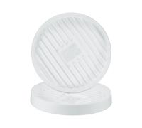 Confezione da 2 sottovasi per piante, sottovasi per vasi da fiori da 8,7" bianco