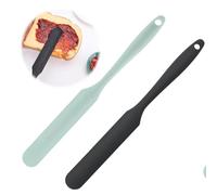 Confezione da 2 spatole per barattoli in silicone con manico lungo, resistenti al calore, senza BPA, per cottura e marmellate, per pasta madre, salse, pastelle, frullatore piccolo e coltello