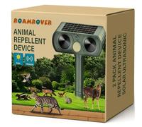 Confezione da 2 spaventatori per gatti a energia solare per giardino, per esterni, per gatti, uccelli, volpi, procioni, conigli e roditori