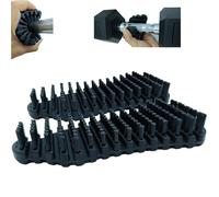 Confezione da 2 spazzole per bilancieri per la pulizia di barre ponderate, per allenamento della forza, accessori per la pulizia delle barre rigide