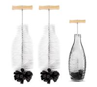 Confezione da 2 spazzole per bottiglie, spazzole per la pulizia con punta in spugna, adatte alle bottiglie di vetro SodaStream, rimuovono efficacemente le macchie ostinate