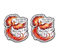 Confezione da 2 spille motivazionali in lega smaltata con scritta "They Told Me I Couldn't, That's Why I Did", accessorio per gioielli auto-potenziamento
