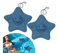 Confezione da 2 spugne riutilizzabili per vasca idromassaggio, a forma di stella marina, assorbono oli e lozioni, mantengono l'acqua pulita per vasca idromassaggio, accessori per spa e piscina