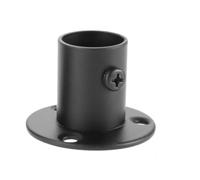 Confezione da 2 staffe di supporto per asta per armadio, 19-32 mm in acciaio per asta armadio, compatibile con aste di diametro da 1,9 cm a 3,2 cm, fissaggio alla fine del portasciugamani in acciaio