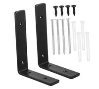 Confezione da 2 staffe metalliche a forma di L for mensole resistenti for la parete 'armadio cucina