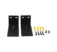 Confezione da 2 staffe per montaggio a parete per soundbar a forma di L, regolabili, da 3,4 a 5,8 pollici, per Samsung, Sony, LG, per Bose, sotto TV o installazione a secco, colore nero