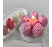Confezione da 2 stampi a tulipano in resina per candele, stampi 3D in silicone per caramelle e decorazioni per la casa, stampi per colata e realizzazione di resina