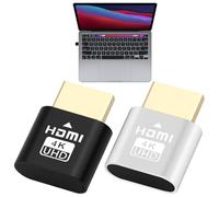 Confezione da 2 stick HDMI wireless 4K, adattatore mirroring per TV/PC/cellulare, ricevitore multimediale intelligente Plug & Play, accesso a tutti i canali, dispositivo di colata ultra HD