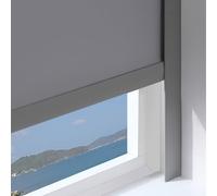 Confezione da 2 strisce bloccanti per la luce delle finestre, guide laterali oscuranti personalizzate per tende, pannelli di blocco della luce in PVC grigio, 120 cm, perfette per il buio totale