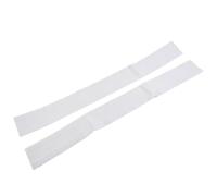 Confezione da 2 strisce paraspifferi per porta, in tessuto Oxford da 93 cm, per risparmio energetico, riduzione del rumore e resistenza alle intemperie, colore: bianco