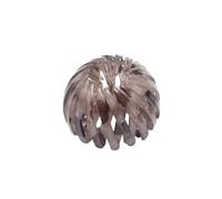Confezione da 2 strumenti per chignon a nido di uccello, flessibili per coda di cavallo, accessori per capelli alla moda per tutti i tipi di capelli (grigio)
