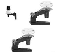 Confezione da 2 supporti da parete regolabili per fotocamera, per TP-Link per E1 E1 Pro, staffa di sicurezza a soffitto con pulsante di bloccaggio, supporto in plastica nera per casa, ufficio, garage