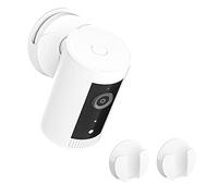 Confezione da 2 supporti da parete senza trapano per Ring Indoor Cam di seconda generazione e 1a generazione, fortemente adesivo, facile da installare, bianco