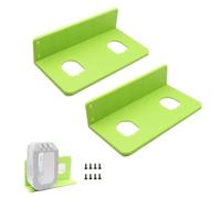 Confezione da 2 supporti per batterie da 18 V, montaggio a parete, in plastica ABS resistente, organizer per Ryobi ONE+ P102 P103, staffa verde per garage, officina, cassetta degli attrezzi