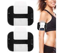 Confezione Da 2 Supporti Per Bracciale, Porta Carte D'Identità Per Braccialetto Di Sicurezza, Porta Carte D'Identità Per Braccialetto Regolabile, Porta Carte D'Identità Da Braccio (Nero)