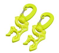 Confezione da 2 supporti per tubo flessibile per immersioni subacquee BCD con clip per tubi a bassa e alta pressione, regolatori, accessori per manometri, in polipropilene, clip a scatto girevole