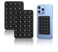 Confezione da 2 supporti universali a ventosa, per iPhone, Samsung e altro ancora, autoadesivi, antiscivolo, mani libere per selfie, video e navigatori in auto, con supporto per specchio per bagno