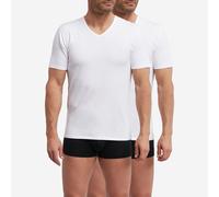 Confezione da 2 t-shirt scollo a V Regul'Activ Bianco L Tinta unita