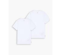 Confezione da 2 t-shirt slim scollo rotondo Bianco XL Tinta unita