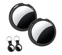 Confezione da 2 tag tracker [certificato Apple MFi] accoppiabili con Apple Find My (solo iOS) Bluetooth Smart Tracking Tags Trovatore chiavi impermeabile in tutto il mondo per animali domestici